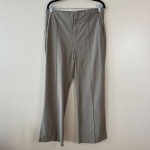 Vuori Tan Wide Leg Pleated Pants